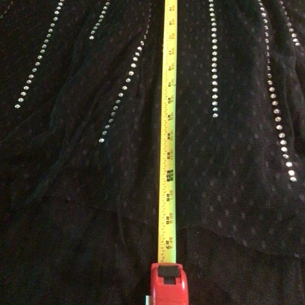 BEBE STRAPLESS BLACK/SILVER DRESS - Picture 13 of 16